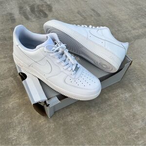 Nike Men's White Air Force 1 Sneakers